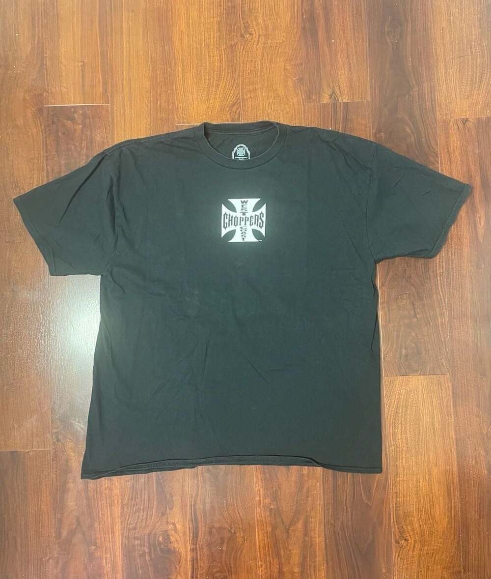 West Coast Choppers Iron Cross Logo Graphic T-Shirt Black